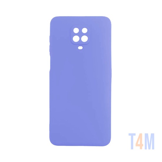 Capa de Silicone com Moldura de Câmera para Xiaomi Redmi Note 9S/Note 9 Pro Roxo